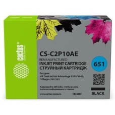 Картридж CACTUS Картридж CS-C2P10AE, № 651, черный / CS-C2P10AE