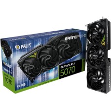Видеокарта PALIT Видеокарта RTX5070 GAMINGPRO-S 12GB GDDR7 192bit 3xDP HDMI 3FAN RTL