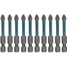 Набор бит GROSS Набор бит торсионных PZ2x50 мм, для ударных шуруповертов, отрывн., 10 шт 114095