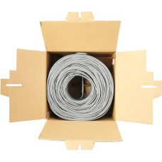 BURO Кабель сетевой BU-COP-057 UTP 4 пары cat.6 solid 0.57мм Cu 305м серый