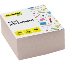 SILWERHOF Блок для записей бумажный Eco Эконом 80x80x40мм 60г/м2 70% белый