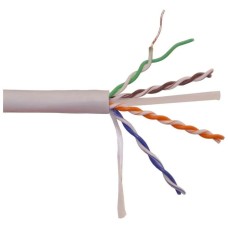 LANMASTER Кабель информационный LAN-6EUTP-HFLT-BK кат.6 UTP 4 пары 23AWG LSZH внутренний 305м серый