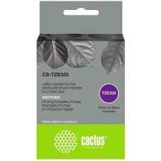 CACTUS Картридж ленточный CS-TZE325 TZE-325 белый на черном 9x8 для Brother 1010/1280/1280VP/2700VP без чипа