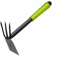 DELI Мотыжка садовая ручная двухсторонняя DL580814 длина 30 см, защита от ржавчины и коррозии, противоскользящая рукоять