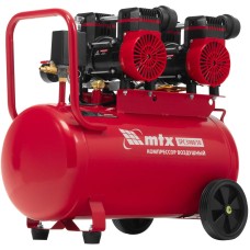 MTX Компрессор безмасляный малошумный SPC 3000/50, 3000 Вт, ресивер 50 л, 520 л/мин// 58140