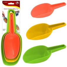 MULTIDOM Ложки-черпаки. Набор 3шт. Длина 16/18/21см. VL80-266