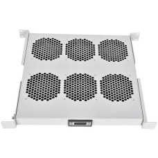 REM Модуль вентиляторный (R-FAN-6K-1U) 6 вент. с контроллером серый (упак.:1шт)