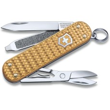 VICTORINOX Нож перочинный Classic Precious Alox (0.6221.408G) 58мм 5функц. золотистый подар.коробка