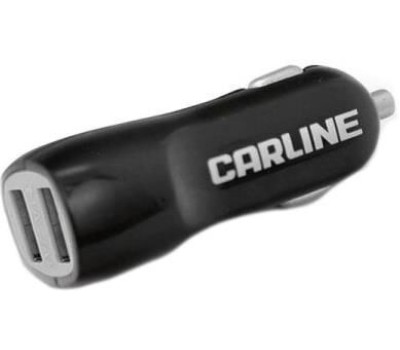 Автомобильное зарядное устройство CARLINE (ch-2ub) адаптер 2хUSB, черный