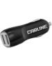 Автомобильное зарядное устройство CARLINE (ch-2ub) адаптер 2хUSB, черный