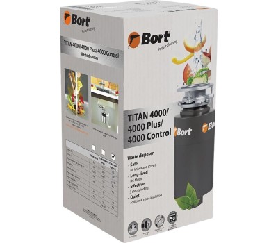 Измельчитель пищевых отходов BORT TITAN 4000 (CONTROL)