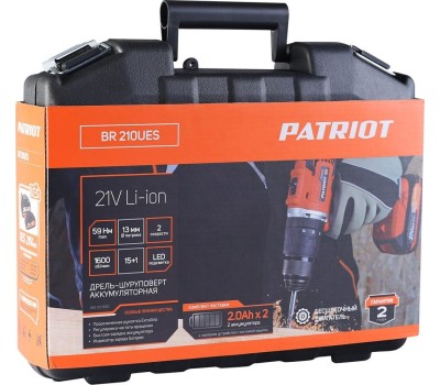 Дрель-шуруповерт PATRIOT 180301550 BR 210Li Дрель-шуруповерт аккумуляторная