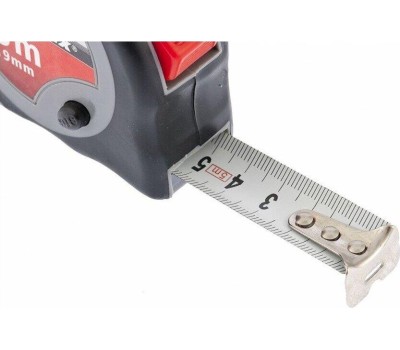 Рулетки MATRIX Рулетка Continuous fixation, 5 м х 19 мм, двухкомпонентный корпус, плавная фиксация 31088