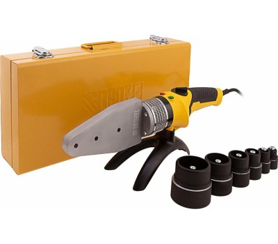 Сварочное оборудование DENZEL Аппарат для сварки пласт. труб DWP-2000, Х-PRO, 2000Вт, 300 град.,компл насадок, 20 - 63 мм 94209