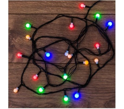 Гирлянда NEON-NIGHT (303-060) ГИРЛЯНДА НЫЕ ШАРИКИ 20 LED МУЛЬТИ 2,8 М