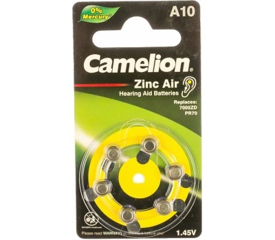 Элементы питания CAMELION (12823) ZA10 BL-6
