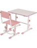 Стул POLINI Стул для школьника регулируемый Polini kids City / Polini kids Smart S, белый-розовый (1кор)