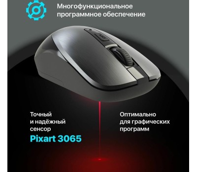 мышь DEFENDER (52993) Wave MM-995 серый