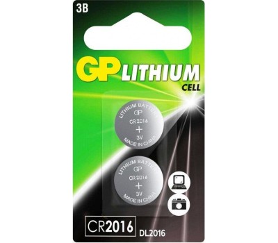 Литиевая батарейка GP (17036) CR2016-2CRU2 (CR2016)