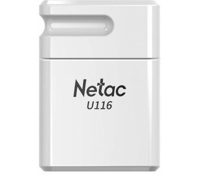 NETAC Флешка USB U116 4ГБ, USB2.0, белый [nt03u116n-004g-20wh]
