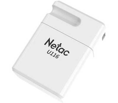NETAC Флешка USB U116 4ГБ, USB2.0, белый [nt03u116n-004g-20wh]