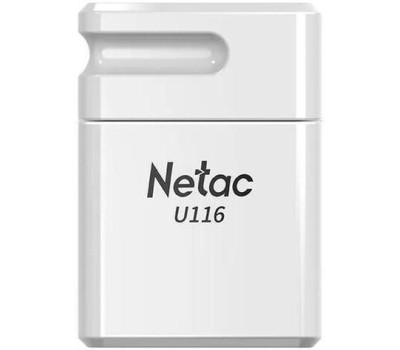 NETAC Флешка USB U116 4ГБ, USB2.0, белый [nt03u116n-004g-20wh]