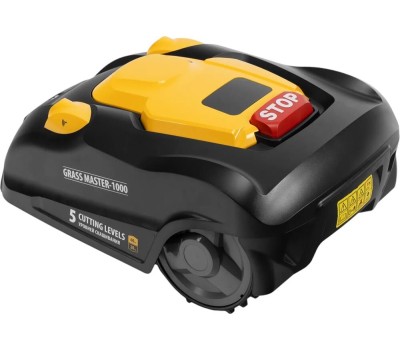 Газонокосилка DENZEL Grass Master 1000 1000м², 3Ач, 28V, LCD дисплей, Wi-Fi 58955