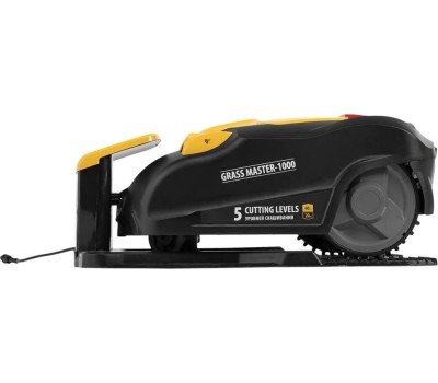 Газонокосилка DENZEL Grass Master 1000 1000м², 3Ач, 28V, LCD дисплей, Wi-Fi 58955