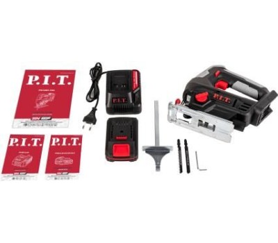 Лобзик аккумуляторный P.I.T. Лобзик аккум. PST20H-70A/1 (20В, 70мм,0-2400об/мин, БЗП, маятн., 1акб 2Ач, ЗУ, кейс)