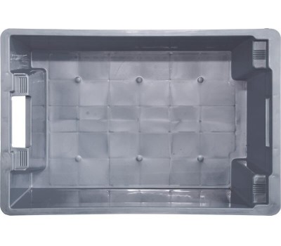 Ящик ТАРА.РУ Север помнит 125-2 ВС полимерный 600х400х250 сплошной серый (35601)