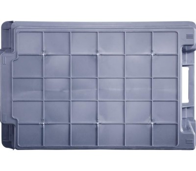 Ящик ТАРА.РУ Север помнит 125-2 ВС полимерный 600х400х250 сплошной серый (35601)