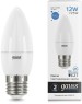 GAUSS Лампа светодиодная Elementary 30232 12Вт цок.:E27 свеча 220B св.свеч.бел.хол. (упак.:10шт)