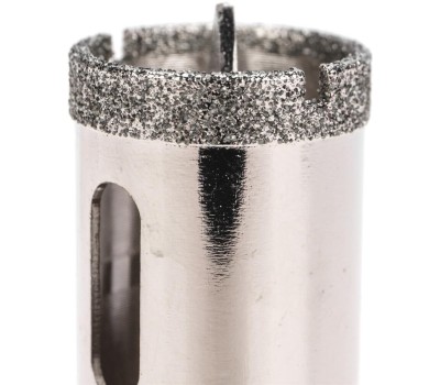 KRANZ Коронка алмазная профессиональная по керамограниту и железобетону М14, вакуумное спекание, 25мм, для УШМ