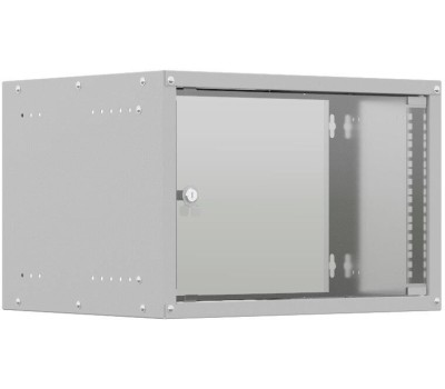 NTSS Шкаф коммутационный Lime -WL6U5560GS-BL настенный, стеклянная передняя дверь, 6U, 550x500x600 мм