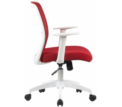 Кресло компьютерное CACTUS Кресло CS-WMC333-RD, сетка/ткань, до 100кг, фиксированные подлокотники, темно-красный