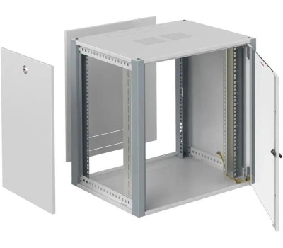 Электроника / Телекоммуникационные шкафы ЦМО Шкаф коммутационный ШРН-12.350 настенный, стеклянная передняя дверь, 12U, 600x612x359 мм