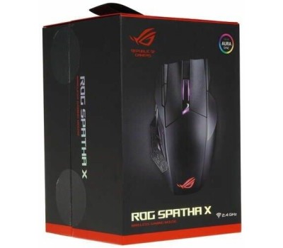 ASUS Мышь P707 ROG SPATHA X 168g 19,000DPI 2.4GHz 12buttons(90MP0220-BMUA00)