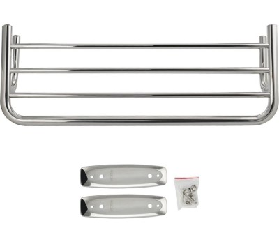 BRIMIX - Полка для полотенца с опорой, двойная, швг 600 х 220 х 190 мм, из нержавеющей стали, цвет ХРОМ. 10545