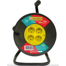 Удлинитель КАЛИБР Удлинитель на катушке УСК2-4-50 (2х2,5)