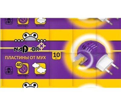 Пластины от мух NADZOR Пластины от мух, 10 шт, PKM005P