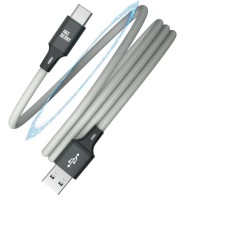 Кабель AKSBERRY (6900307900017) X164 Magnetic USB-A - Type C, серый