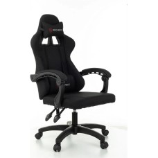 Кресло компьютерное игровое ZOMBIE Кресло игровое Rudger, на колесиках, ткань, черный [ rudger black]