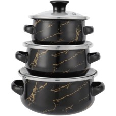 Набор посуды KELLI KL-4400 Черный 6 предметов