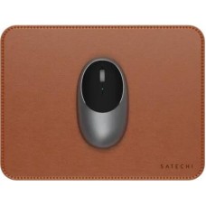 SATECHI Коврик для мыши из веганской кожи Vegan-Leather Premium Desk Mat. Цвет: коричневый