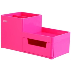 DELI Органайзер настольный Rio EZ25140, 175x90x92, пластик, розовый
