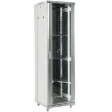 REXANT Шкаф коммутационный 04-1866-211 напольный, стеклянная передняя дверь, 18U, 600x987x600 мм
