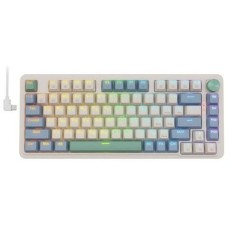 Клавиатура REDRAGON Клавиатура Ucal Pro, беспроводная, USB, Bluetooth/Радиоканал, механическая, белый/зеленый [72087]