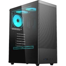 Корпус для ПК ACD Корпус для ПК Citadel 108B ATX, Type-C + 2XUSB ports + HD audio combo, Mesh, TG, Black