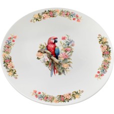 POMI D'ORO P300028 Parrots Набор обеденных тарелок 27 см, 4 шт