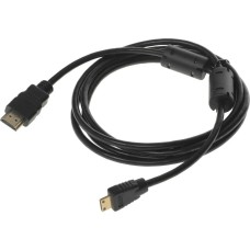 BURO Кабель аудио-видео HDMI 1.4 HDMI (m)/Mini HDMI (m) 1.8м. феррит.кольца позолоч.конт. черный (MINIHDMI-1.8M)